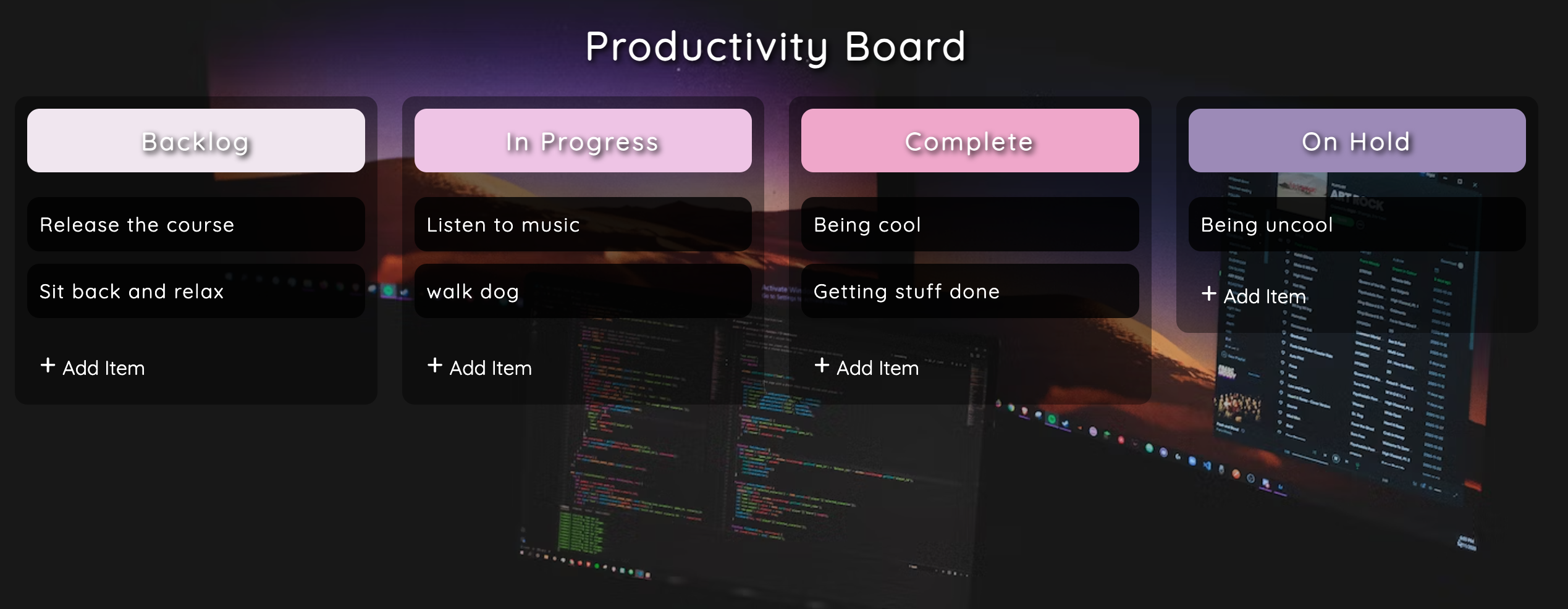 Keep track of your prodctivity